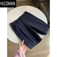 HLCOMANIN BE 国民撤柜福利!锦氨混纺亲肤弹力夏季直筒五分裤短裤男