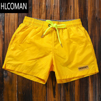 HLCOMAN速干沙滩裤男健身运动三分短裤有内衬海边温泉游泳裤休闲