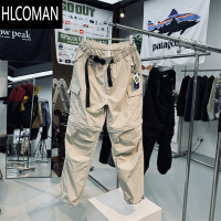 HLCOMAN防泼水可拆卸两用长短裤速干透气男女通用户外软壳裤工装裤休闲裤