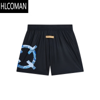 HLCOMAN数码印速干运动针织五分裤男款2025夏季薄款宽松休闲篮球短裤