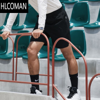 HLCOMAN男速干透气训练运动休闲五分裤夏无缝工艺跑步健身短裤