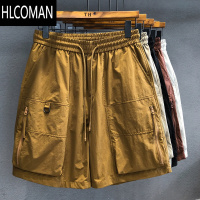 HLCOMAN冰肌凉感户外功能性速干工装短裤男士休闲裤夏季薄款宽松五分裤男