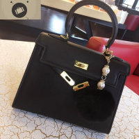 包包女掌纹凯莉包2019秋冬新款铂金包单肩斜挎包女锁扣手提小包包 艾狄伊娃女斜挎包