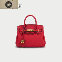 包包女2020新款荔枝纹铂金包时尚手提包新娘结婚包单肩斜挎凯莉包 艾狄伊娃手提包