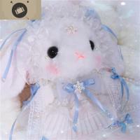 拾玖原创Lolita手作兔熊包包垂耳小兔子包可爱毛绒斜挎包仙女雪魅 艾狄伊娃女斜挎包