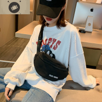 帆布包包女包2019新款韩版百搭斜挎包女ins宽带单肩可爱熊猫胸包 艾狄伊娃女斜挎包