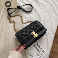 春季小包包女2020流行新款潮韩版时尚菱格百搭链条单肩斜挎小方包 艾狄伊娃女手包