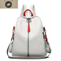 真皮双肩包女2019新款夏季包包时尚牛皮妈咪包大容量潮牌女士背包 艾狄伊娃