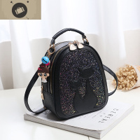 超火的双肩包女韩版 新款百搭时尚高级感包包洋气软皮女士背包 艾狄伊娃