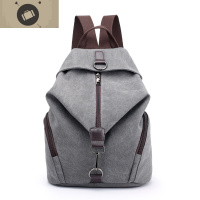 双肩包帆布女包简约休闲女士背包出行韩版旅行小背包学生小布包 艾狄伊娃