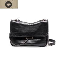 秋冬女包暗黑系软面链条单肩斜挎包小红书种复古菱格流浪包 艾狄伊娃单肩包