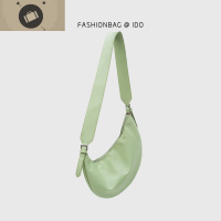 女包2019夏季新款时尚高级感简约洋气少女百搭单肩斜挎饺子包 艾狄伊娃单肩包