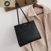 菱格包女2020新款链条包斜挎包时尚休闲包韩版大容量手提包托特包 艾狄伊娃手提包
