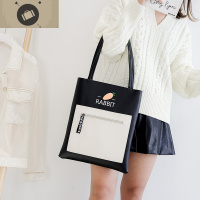 单肩包女学生上课拎书手提包pu软皮时尚韩版托特包大容量简约百搭 艾狄伊娃手提包