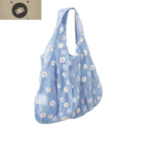 小红书网纱刺绣小雏菊购物袋2020夏季新款可爱小清新仙女手提包包 艾狄伊娃手提包