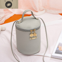 小圆包女2020新款百搭韩版圆形包包斜挎手提圆筒包圆柱形水桶包 艾狄伊娃手提包