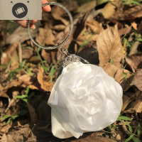 19新款仙女纱立体花朵镶水钻圆环手拿手提女礼服晚宴包宴会小包 艾狄伊娃手提包