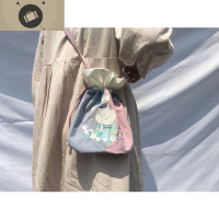 原野趣原创设计复古风汉服包袋斜跨手提可爱刺绣猫咪少女温柔包包 艾狄伊娃手提包