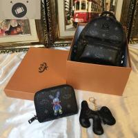 包包女新款 密封M家侧钉双肩三件套迷你手提双肩挂件钱包套盒 艾狄伊娃手提包