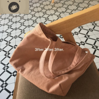 好看的粉粉 少女春天色系纯色休闲可爱帆布单肩包 艾狄伊娃单肩包