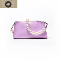 美到维纳斯晕倒珍珠链条漆皮线条感单肩包麻将包腋下包女 艾狄伊娃单肩包