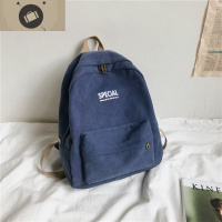 书包女大学生韩版原宿ulzzang双肩包高中ins风帆布情侣百搭男背包 艾狄伊娃