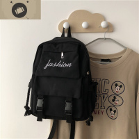 ins暗黑风复古书包女韩版ulzzang日系原宿港风学生背包帆布双肩包 艾狄伊娃