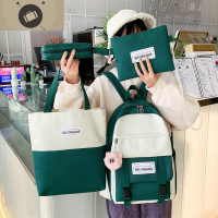 ins风书包女学生韩版校园初中生高中大学生百搭可爱大容量双肩包 艾狄伊娃