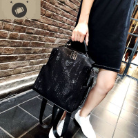 个性双肩包女2020新款韩版时尚亮片休闲背包洋气单肩两用旅行包潮 艾狄伊娃