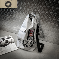 潮牌原创背包男双肩包女高中学生书包高街风篮球包健身包潮大容量 艾狄伊娃