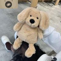 日系软妹包包女新款可爱卡通小狗毛绒背包 韩版原宿ins超火双肩包 艾狄伊娃