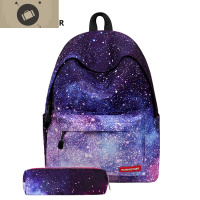 2019新款女减负星空书包高初中小学生紫色渐变大容量韩版双肩背包 艾狄伊娃