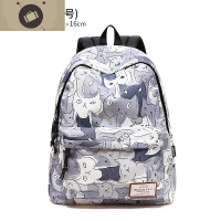 猫咪印花双肩包女韩版休闲背包书包中学生大容量旅行包 艾狄伊娃