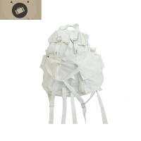 双肩包女大容量机能风白色飘带包工装潮街拍书包女大学生韩版高中 艾狄伊娃