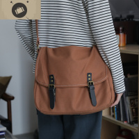 斜挎包女日系复古剑桥包校园制服包大学生上课包潮帆布单肩包 艾狄伊娃单肩包