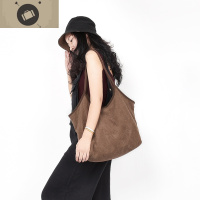 原创设计简约麂皮绒布袋包手提包文艺复古百搭帆布单肩包 艾狄伊娃单肩包