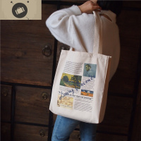 原创至爱梵高电影文艺复古男女单肩帆布包INS包包CHIC布袋可定制 艾狄伊娃单肩包