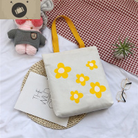 帆布包女单肩慵懒风单肩包袋小清新鹅小花包斜挎可爱泫雅花朵帆 艾狄伊娃单肩包