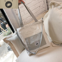 慵懒风日韩版ins帆布袋包包女大容量中学生书包文艺潮单肩斜挎包 艾狄伊娃单肩包