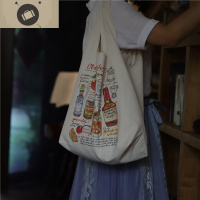 原创背心帆布包女单肩包包怀旧复古文艺森系日韩风布袋 艾狄伊娃单肩包