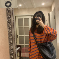 一款简单的百搭男女款大容量半月半圆皮质尼龙单肩包电脑包斜挎包 艾狄伊娃女斜挎包