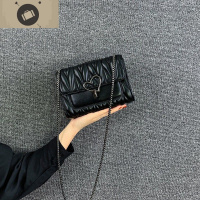 仙女2020新款潮流行时尚夏天洋气网红日韩版百搭斜挎链条小方包包 艾狄伊娃女斜挎包