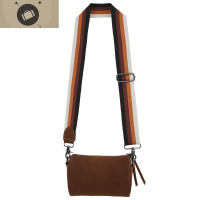 小红狗 新款单肩斜挎包小垮包 男女挎包个性复古圆筒牛皮包 艾狄伊娃单肩包