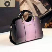 2020新款时尚漆皮中年妈妈包包大气女包单肩斜挎女士手提包婆婆包 艾狄伊娃手提包