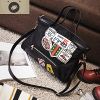 2020春夏季女士百搭包袋手提徽章牛津布尼龙单肩斜跨电脑包 艾狄伊娃手提包