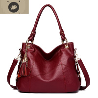 牛皮女包单肩大包包2020新款欧美时尚大容量女士真皮手提斜挎包潮 艾狄伊娃手提包