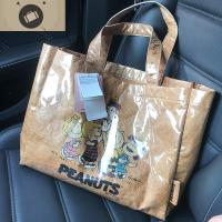 潮牌2020时尚女包史努比百搭大容量女士单肩包手提包购物袋托特包 艾狄伊娃手提包