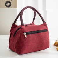 加厚防水妈咪手提包包女牛津布妈妈上班提的布包手拎帆布小饭盒袋 艾狄伊娃手提包