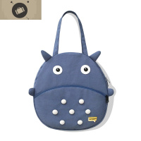 原创龙猫单肩包女动漫趣味购物手提包学生新款软妹帆布袋 艾狄伊娃单肩包