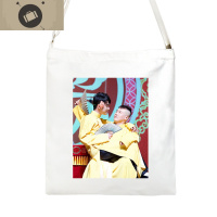 德云社张云雷德云女孩孟鹤堂王九龙秦霄贤帆布袋斜跨拉链书包定制 艾狄伊娃女斜挎包